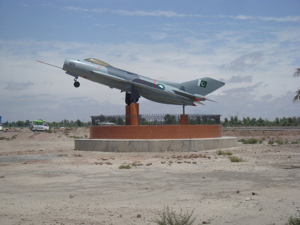 Old PAF F-6 Repainted and Placed at Chowk Azam